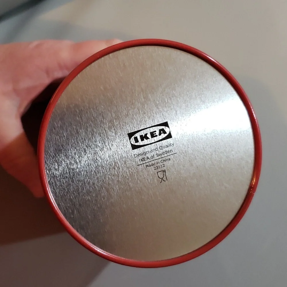 Ikea Embossed hearts metal tin NEW